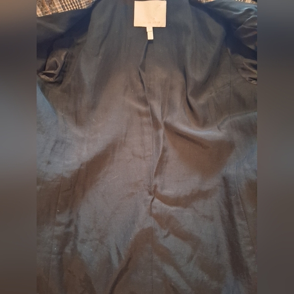 Rebecca Taylor Plaid Double-Breasted Jacket Size 6 / P2P 19 - Picture 11 of 14